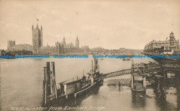 R028294 Westminster From Lambeth Bridge. W. Barnes. Frith - Wereld