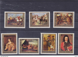 HONGRIE 1976 PEINTURES TABLEAUX Yvert 2491-2497, Michel 3108-3114 NEUF** MNH Cote Yv 10 Euros - Ongebruikt