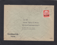 KREISSPARKASSE DIEKIRCH.ORTSBRIEF. - 1940-1944 Occupazione Tedesca