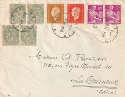 1 L à 25.00fr Du 13/05/1959 Avec 8 Timbres D'usage Courant En Emploi Tardif....EXCEPTIONNEL...à Voir - Autres & Non Classés