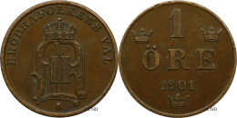 Suède - Royaume - Oscar II - 1 öre 1901 - TTB+/AU50 - Mon5684 - Sweden