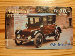 Prepaid Phonecard Switzerland, Teleline - Vintage Car, Rauch & Lang - Switzerland