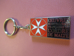 Porte-Clé Ancien/Administration/Œuvres Hospitalières Françaises De L'ORDRE De MALTE /Bronze/Vers 1960-1980   POC770 - Key-rings