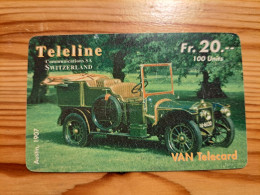 Prepaid Phonecard Switzerland, Teleline - Vintage Car, Austin - Switzerland