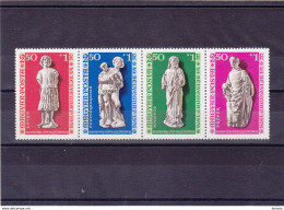 HONGRIE 1976 JOURNEE DU TIMBRE, STATUES Yvert 2510-2513, Michel 3136-3139 NEUF** MNH Cote 5,20 Euros - Nuevos