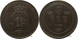 Suède - Royaume - Oscar II - 5 öre 1875 - TTB/XF45 - Mon4095 - Suède