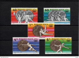 HONGRIE 1976 JEUX OLYMPIQUES DE MONTREAL Yvert 2531-2535; Michel 3164-3168 NEUF** MNH Cote 4,50 Euros - Neufs