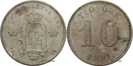 Suède - Royaume - Oscar II - 10 öre 1883 EB - TTB+/AU50 - Mon5878 - Sweden