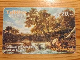 Prepaid Phonecard Switzerland, Teleline - Painting, Jacob Van Ruysdael - Suiza