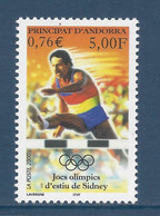 Andorre Français - YT N° 534 ** - Neuf Sans Charnière - 2000 - Unused Stamps