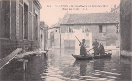 Saint Denis  -  Rue Du Port - Inondations De Janvier 1910 - CPA °J - Saint Denis