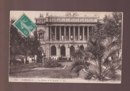 CPA - 13 - Marseille - La Bourse Et Le Square - Circulée En 1915 - Non Classés