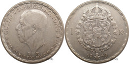 Suède - Royaume - Gustave V - 1 Krona 1949 TS - TTB+/AU50 - Mon6273 - Sweden