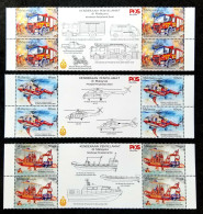 Malaysia Rescue Vehicle 2024 Helicopter Fire Engine Brigade Boat Ship Transport Firefighting Fireman (stamp Title) MNH - Malasia (1964-...)