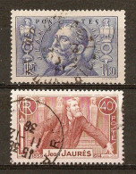 1936 - Jean Jaurès (1859-1914) - N°318/319 - Usati