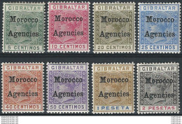 1899 Marocco Agencies 8v MH SG N. 9/16 - Sonstige & Ohne Zuordnung