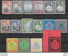 1938-53 Bermuda Giorgio VI 16v. MNH SG N. 110/121d - Sonstige & Ohne Zuordnung