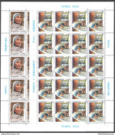 1998 Albania "Madre Teresa Di Calcutta " Emissione Congiunta - 2 Val In Minifogli Di 20 MNH** - Gemeinschaftsausgaben