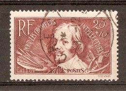 1936 - Au Profit Des Chômeurs Intellectuels - Jacques Callot (1592-1635) 20c.+10c.brun Carminé N°330 - Used Stamps