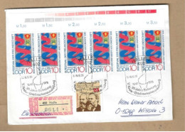 Los Vom 06.05  Einschreiben-Briefumschlag Aus Halle 1975 - Storia Postale