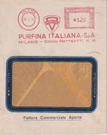 1955  Affrancatura Meccanica Rossa EMA  RAFFINERIA ITALIANA PURFINA - Auto's