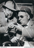 Fo1714 Foto Originale Personaggi Famosi Film Star Attore Jean Gabin Con G.simeon - Other & Unclassified