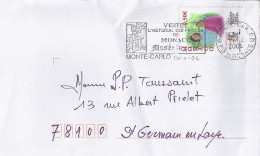 MONACO N° 2425 S/L. DE MONTE CARLO/15.4.04  POUR FRANCE - Lettres & Documents