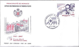 MONACO N° 2572 S/L. DE MONACO/1.12.06 - Lettres & Documents