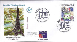 MONACO N° 2207 S/L. DE MONACO/5.5.99   - Cartas & Documentos