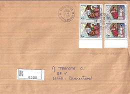 MONACO N° 1691x2/1692x2 S/L.REC. DE MONTE CARLO/26.1.90  POUR FRANCE - Lettres & Documents