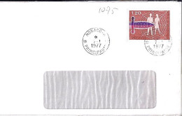 MONACO N° 1075 S/L. DE MONACO A/7.1.77  POUR FRANCE - Briefe U. Dokumente