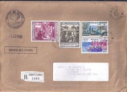 MONACO N° 935/938/939/944 S/L.REC. DE MONACO A/10.6.74  POUR FRANCE - Covers & Documents