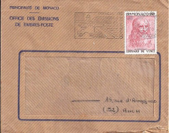 MONACO N° 800 S/L.DE MONTE CARLO/7.10.70  POUR FRANCE - Covers & Documents