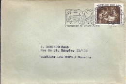 MONACO N° 688 S/L.DE MONTE CARLO/24.3.66  POUR FRANCE - Storia Postale
