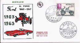 MONACO N° 632 S/L. DE MONACO A/12.12.63   - Lettres & Documents