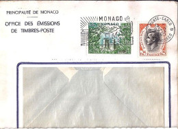 MONACO N° 544/538 S/L. DE MONTE CARLO/24.2.65  POUR FRANCE - Cartas & Documentos
