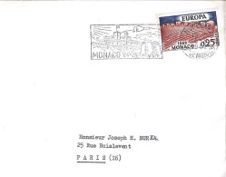 MONACO N° 571 S/L. DE MONTE CARLO/6.8.62  POUR FRANCE - Cartas & Documentos