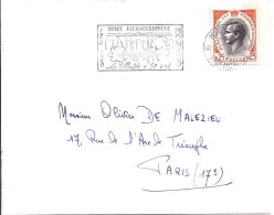 MONACO N° 544 S/L. DE MONTE CARLO/1962-64  POUR FRANCE - Cartas & Documentos