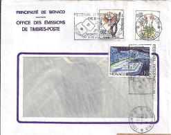 MONACO N° 537B/541A/539A S/L. DE MONTE CARLO/19.4.68  POUR FRANCE - Storia Postale