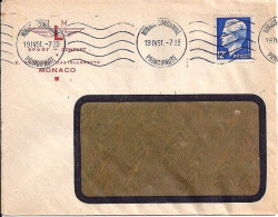 MONACO N° 347 S/L. DE MONACO CONDAMINE/19.4.51  POUR  FRANCE - Lettres & Documents