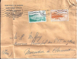 MONACO N° 310A/311A S/L. DE MONACO/3.2.50  POUR  FRANCE - Cartas & Documentos
