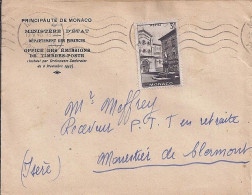 MONACO N° 258 S/L. DE MONACO/18.5.46  POUR  FRANCE - Cartas & Documentos