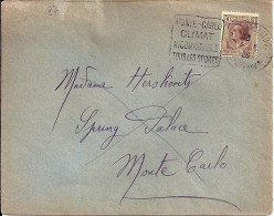 MONACO N° 87 S/L. DE MONTE CARLO/1928 POUR FRANCE + DAGUIN - Cartas & Documentos