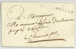 62 AMBERT Pour Clermont-Ferrand 1814 Rimbaud - 1801-1848: Voorlopers XIX