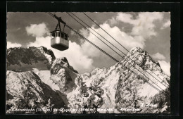 AK Kreuzeckbahn Gegen Zugspitze, Höllental U. Wazenstein  - Funicular Railway