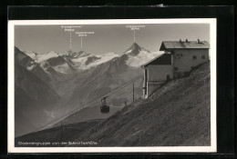 AK Schmittenhöhe, Seilbahn Vor Der Glocknergruppe  - Funicular Railway