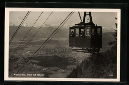 AK Villach, Ansicht Der Kanzelbahn Mit Blick Auf Den Ort  - Funicular Railway