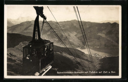 AK Zell A. See, Talblick Mit Der Schmittenhöhe-Seilbahn  - Funicular Railway