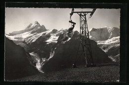 AK Grindelwald, Seilbahn Firstbahn Am Schreckhorn  - Funicolari