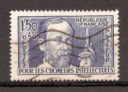 1936 - Au Profit Des Chômeurs Intellectuels - Louis Pasteur  (1822-1895) 1,50fr.+50c.vert N°333 (cote 22€) - Usados